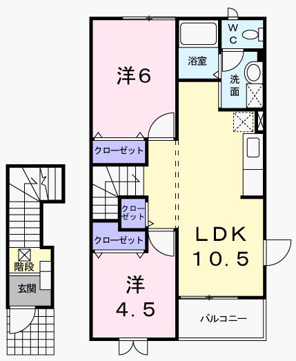 [家電付き] エルグランドIIAの間取り