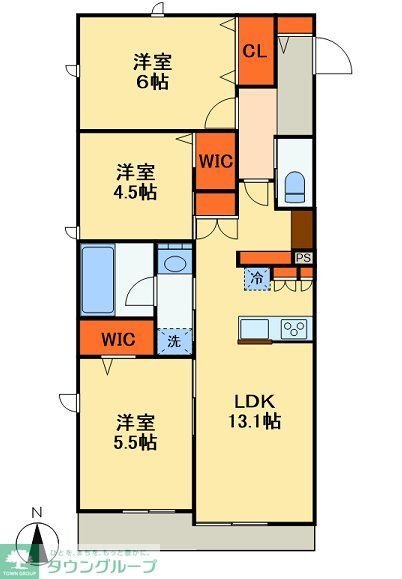 クレストの間取り