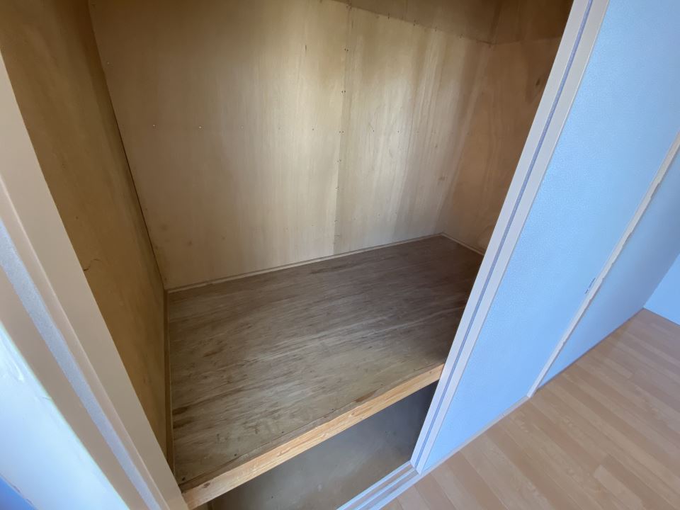 収納　上下２段収納です