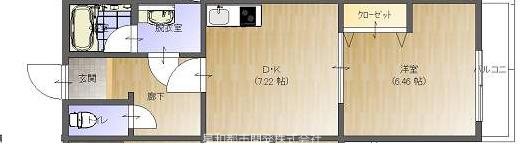 福原マンションの間取り写真
