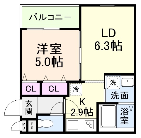 近鉄南大阪線 針中野駅 徒歩9分 3階建 新築の間取り写真