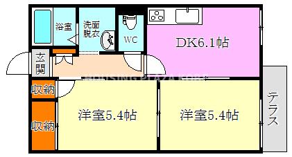 若木ハイツの間取り写真
