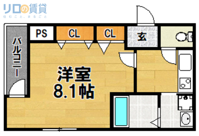 フジパレス豊里中央公園II番館の間取り写真