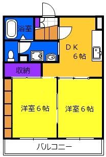 マンションリビエールIの間取り写真