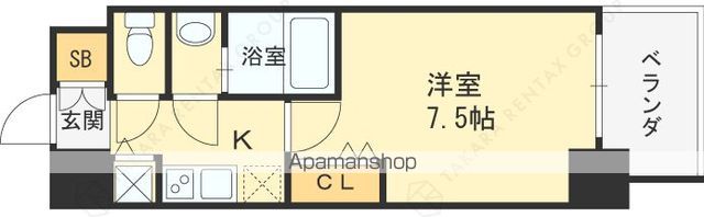 地下鉄谷町線 野江内代駅 徒歩13分 10階建 築9年の間取り写真