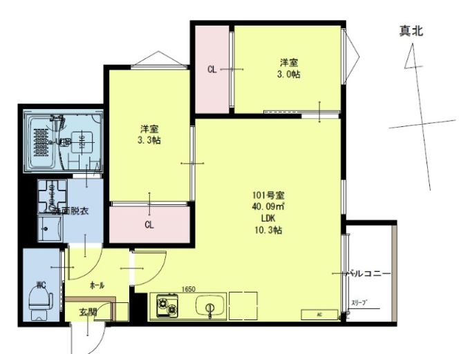 仙台市地下鉄南北線 北仙台駅 徒歩10分 3階建 新築の間取り写真