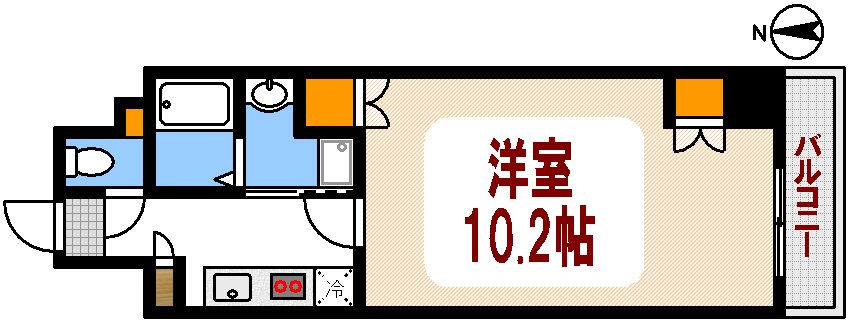 クレール大手町の間取り写真