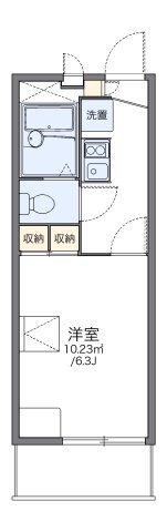 レオパレスヴァーグ難波の間取り写真