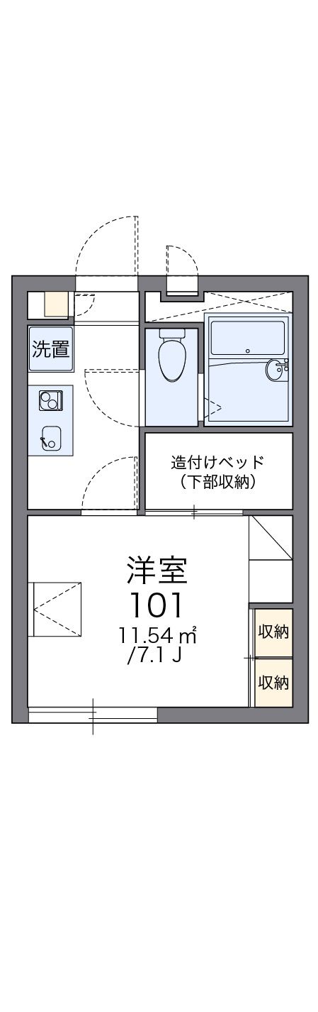 千葉都市モノレール みつわ台駅 徒歩11分 2階建 築24年の間取り写真