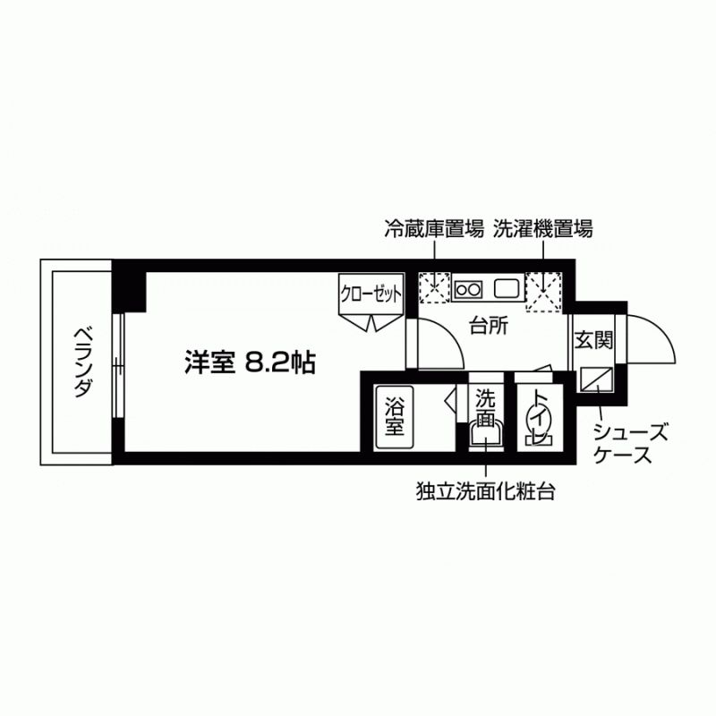 クレシアトモエの間取り写真