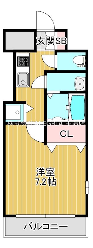 地下鉄中央線 緑橋駅 徒歩2分 13階建 築11年の間取り写真