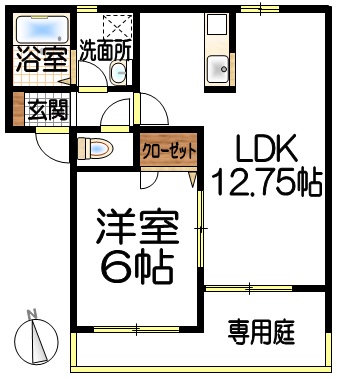 エスプリ　リブルの間取り