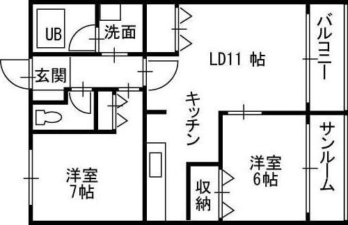 KSハイツの間取り