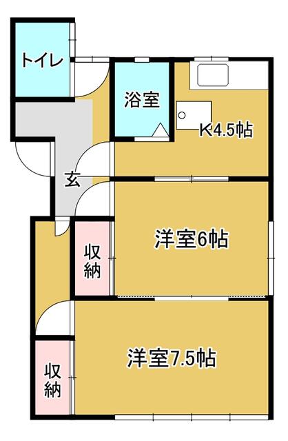 しあわせ荘の間取り