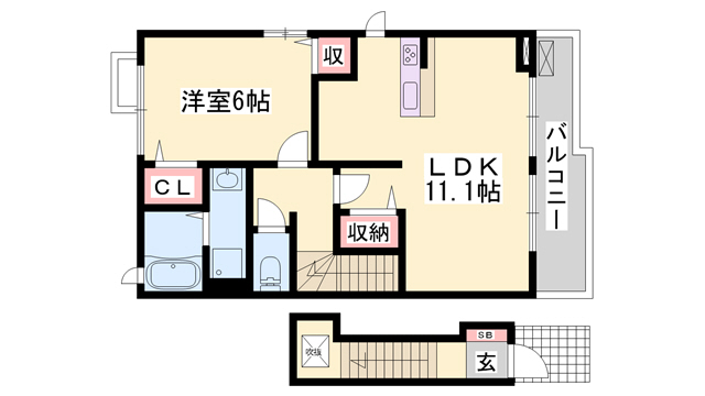 ベルフィオーレの間取り