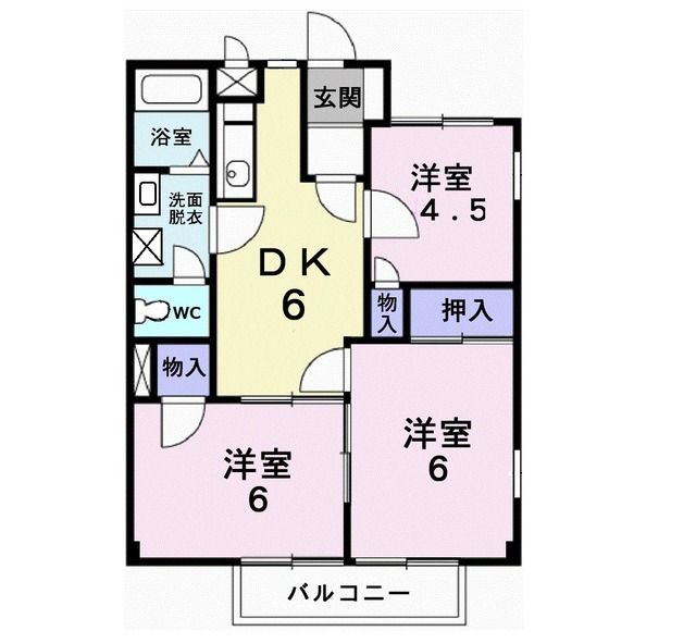 駿東郡長泉町上土狩のアパートの間取り