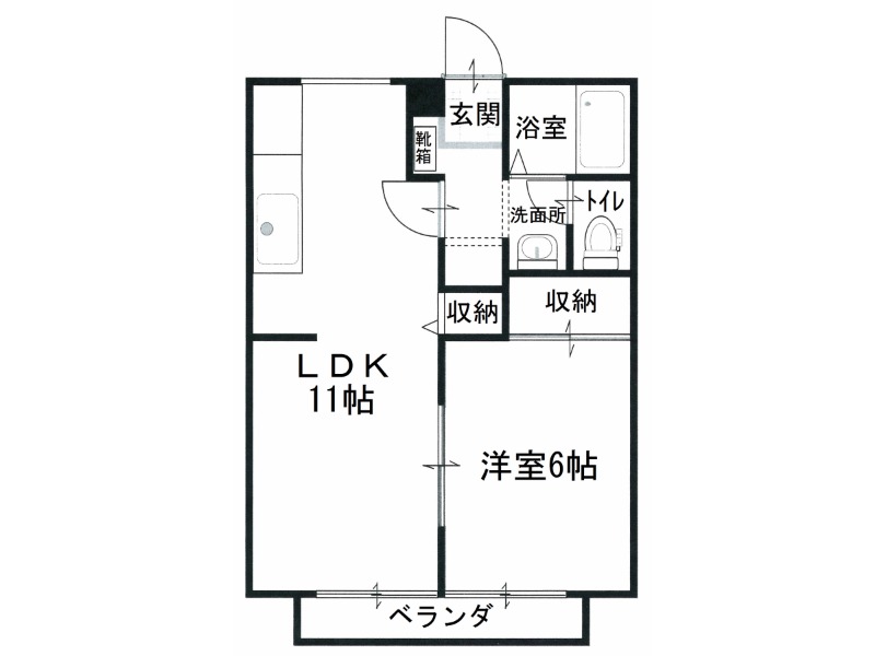 中野ハイツ２号地の間取り