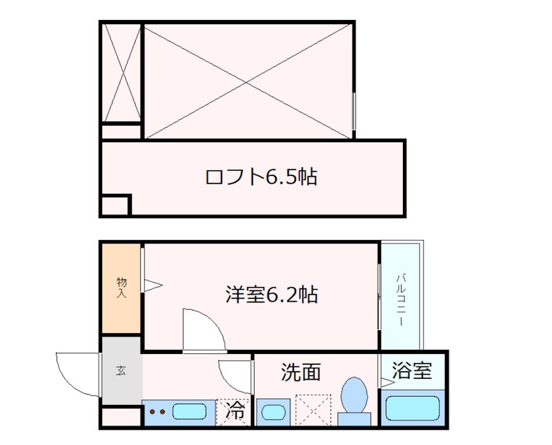 Huis神戸（ホイス　コウベ）の間取り