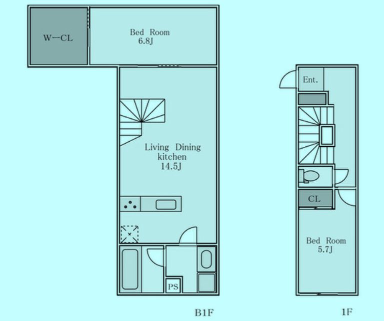 港区南青山のマンションの間取り