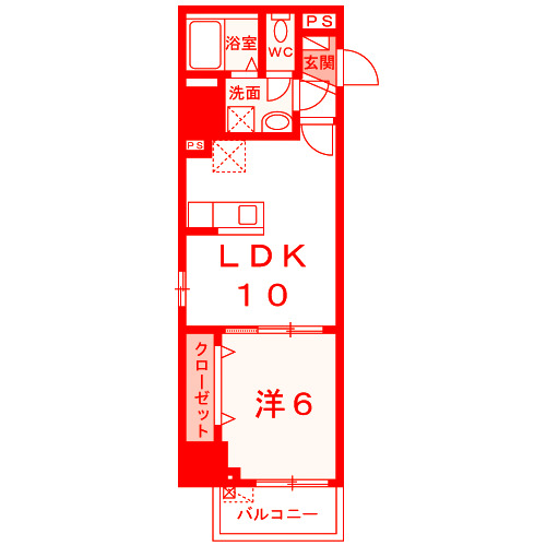 横須賀市日の出町のマンションの間取り