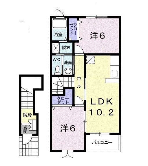 シュトラーセ羽入の間取り