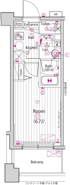 ガーラ・ステーション横浜三ツ沢の間取り