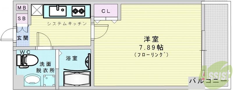 ウインズコート西梅田IIの間取り