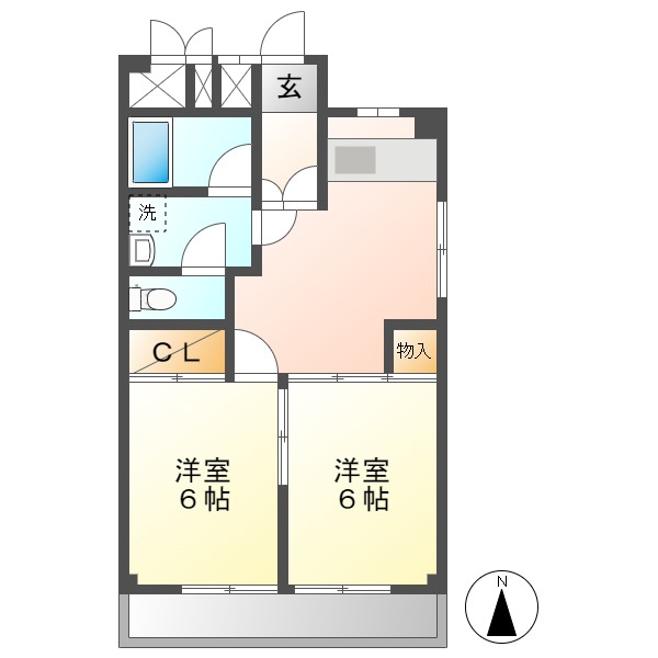 寿ゞやマンション芳野の間取り