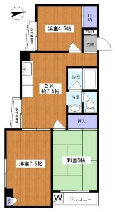 世田谷区梅丘のマンションの間取り