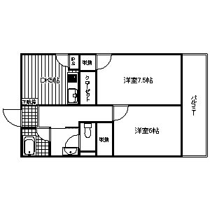 大里東マンションの間取り