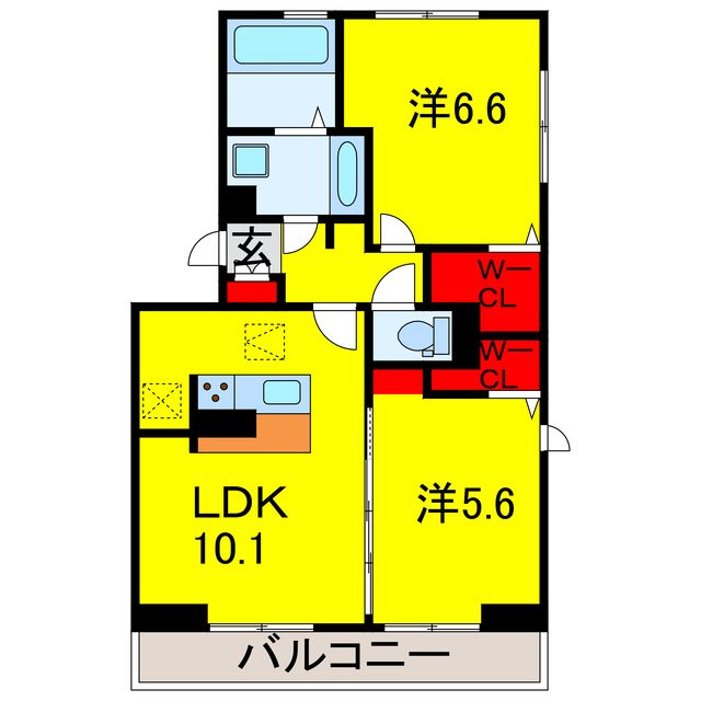 ルミエール五井・IIの間取り