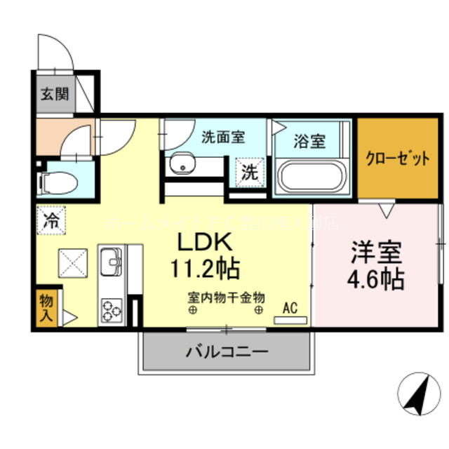 ステラ　みよしの間取り