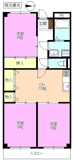 リンピア２０００寿の間取り