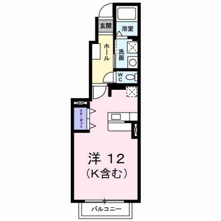 グリンデルハイム若園Ｃの間取り