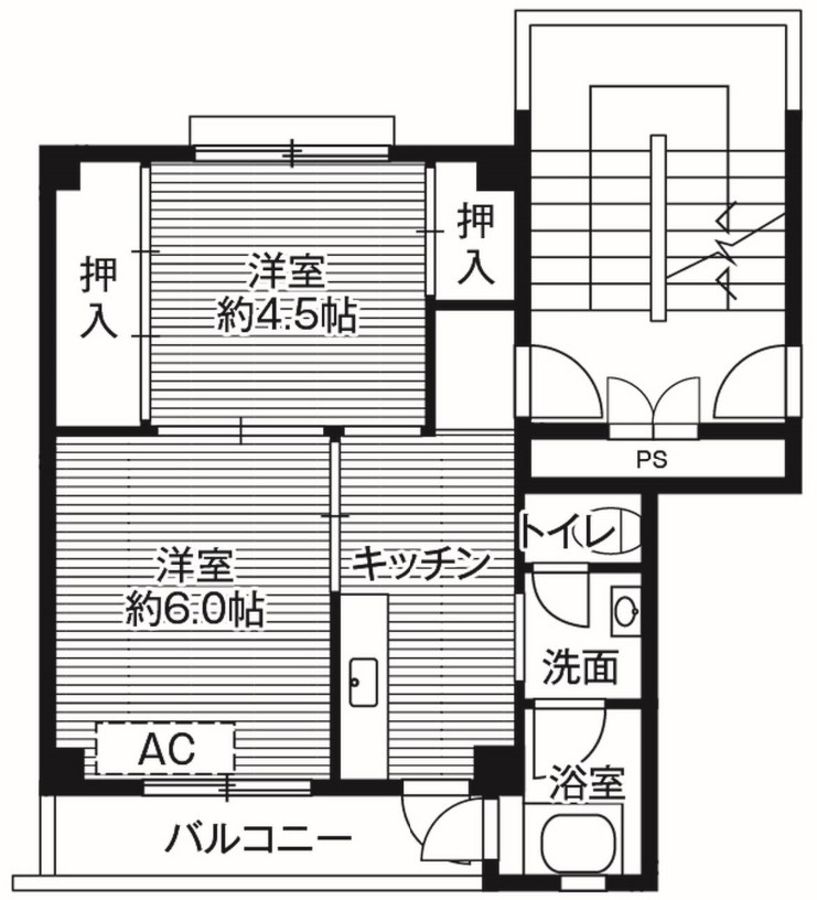 湯沢市清水町のマンションの間取り