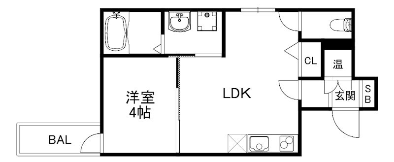 神戸市兵庫区切戸町のアパートの間取り