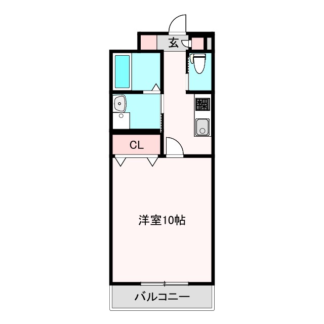 大阪市阿倍野区丸山通のマンションの間取り