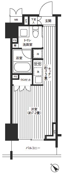 レジディア渋谷の間取り