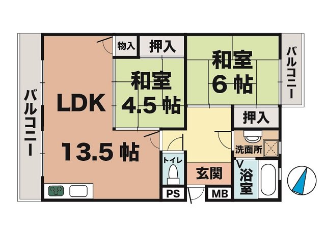 大沢マンションの間取り