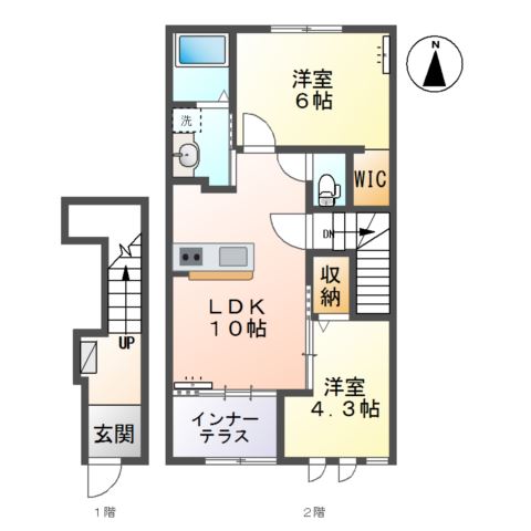 アビタシオン　クロレの間取り