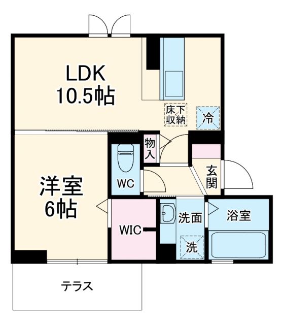 甲府市屋形のアパートの間取り