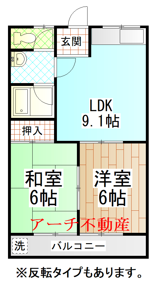 ドリームコーポの間取り