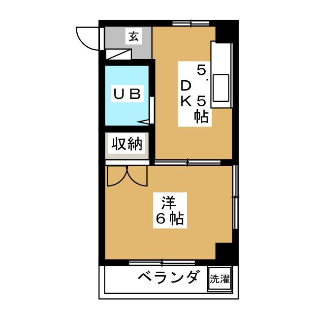 大田区大森東のマンションの間取り