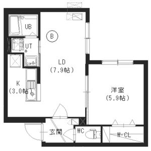 Ｏｌｉｖｅ環状東（オリーブカンジョウヒガシ）の間取り