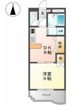 倉敷市美和のマンションの間取り