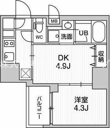 品川区東大井のマンションの間取り