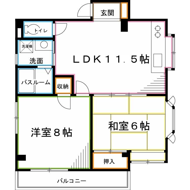 杉並区今川のマンションの間取り