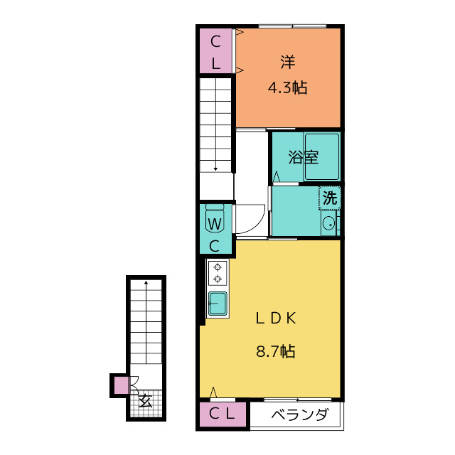 Ｂｅｆｉｎｅ吉岡北の間取り