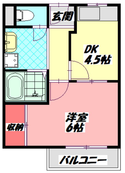 シティライフ保川の間取り