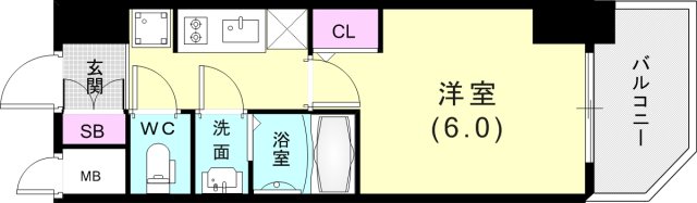 アドバンス神戸ラシュレの間取り